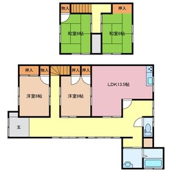 相賀駅 徒歩8分 1階の物件間取画像